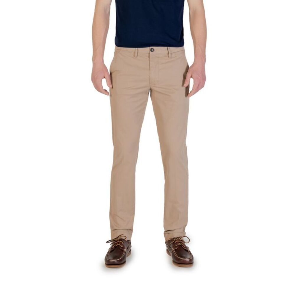 Borghese Beige Cotton Skinny Men's Pants